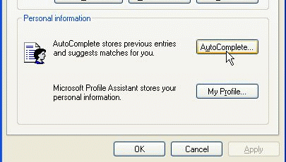 Tools --> Internet Options